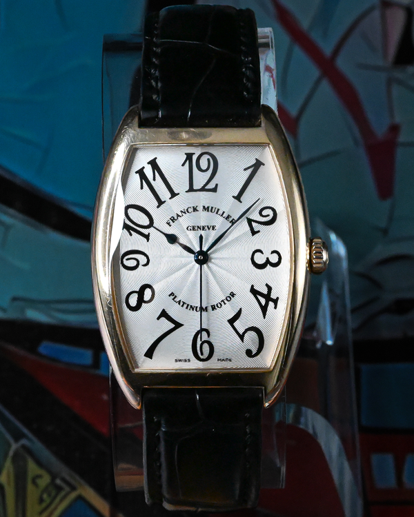 Franck Muller Cintrée Curvex 31MM Silver Dial Leather Strap (2852 SC)