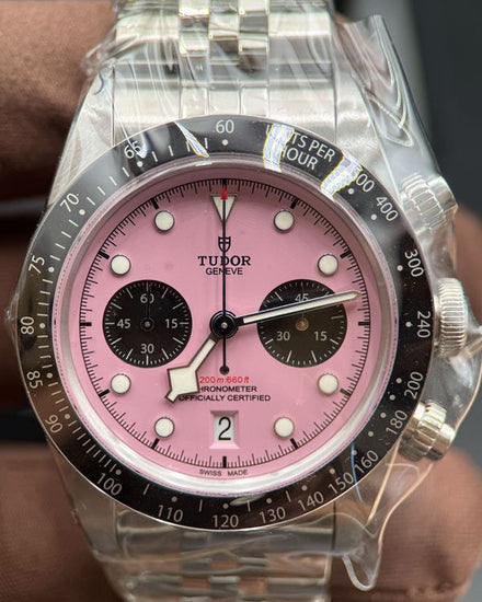 2026 Tudor Black Bay Chrono 41MM Pink "Flamingo" Dial Steel Bracelet (79360N)