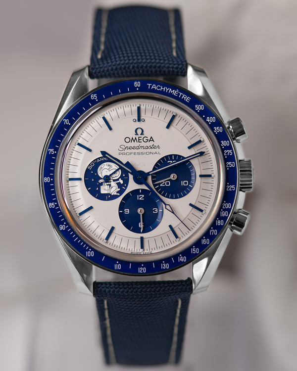 2026 Omega Speedmaster Anniversary Series “Silver Snoopy Award” 42MM Silver Dial Textile Strap (310.32.42.50.02.001)