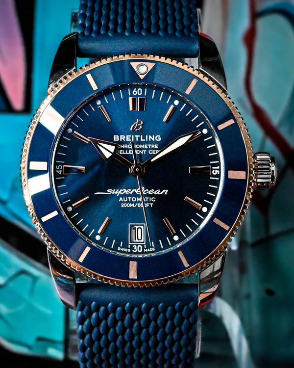 Breitling Superocean Heritage B20 42MM Blue Dial Rubber Strap (UB2010)