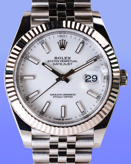 2026 Rolex Datejust 41MM White Dial Jubilee Bracelet (126334)