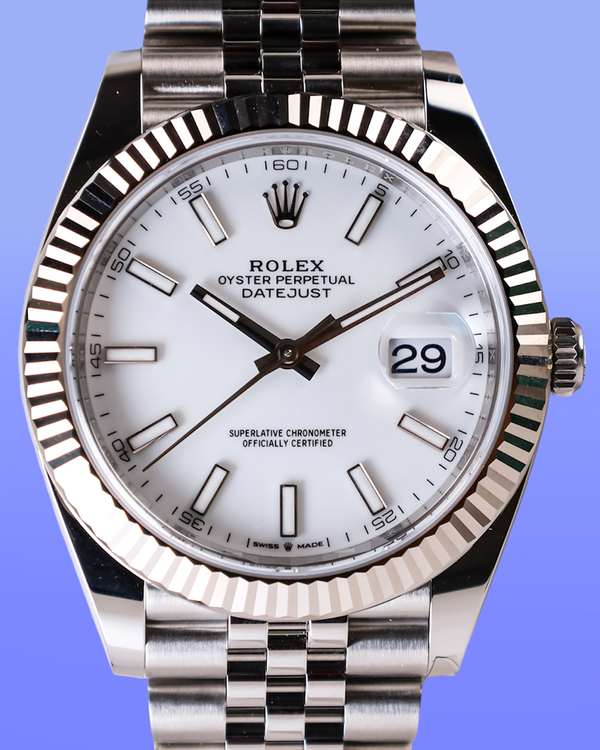 2026 Rolex Datejust 41MM White Dial Jubilee Bracelet (126334)