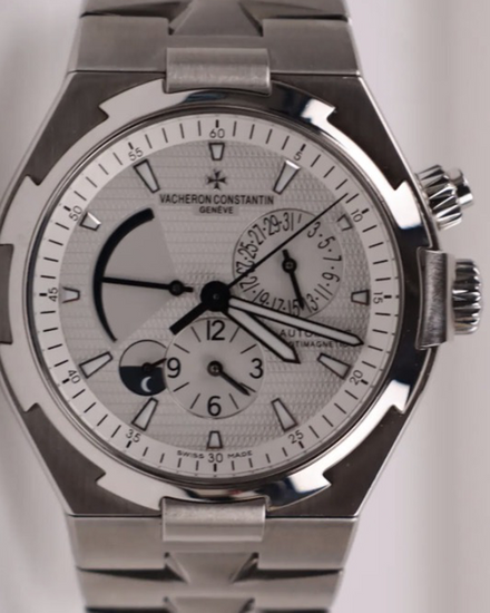 2010 Vacheron Constantin Overseas Dual Time 42MM Silver Dial Steel Bracelet (47450/B01A-9226)