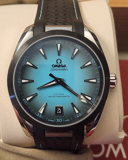 2025 Omega Seamaster Aqua Terra 150M 41MM Turquoise Dial Rubber Strap (220.32.41.21.03.001)