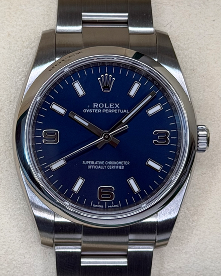 2018 Rolex Air-King 34MM Blue Dial Oyster Bracelet (114200)