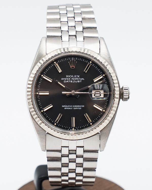 Rolex Datejust  36MM Black Dial Jubilee Bracelet (1601)
