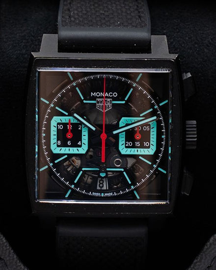 Tag Heuer Monaco 39MM Skeleton Dial Rubber Strap (CBL2184.FT6236)