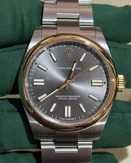 2026 Rolex Oyster Perpetual "100 Years" 36MM Slate Dial Oyster Bracelet (134303)