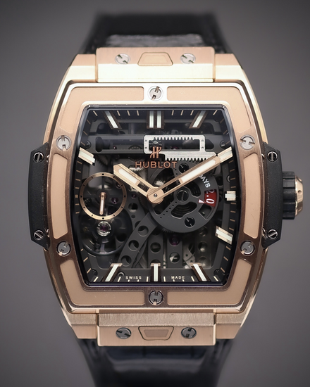 2025 Hublot Spirit Of Big Bang Meca-10 45MM Skeleton Dial Leather Strap (614.OX.1180.RX)