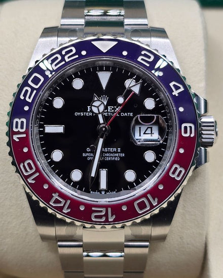 2025 Rolex GMT-Master II "Pepsi" 40MM Black Dial Oyster Bracelet (126710BLRO)
