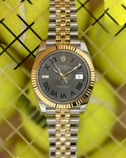2025 Rolex Datejust "Wimbledon" 41MM Slate Dial Two-Tone Jubilee Bracelet (126333)