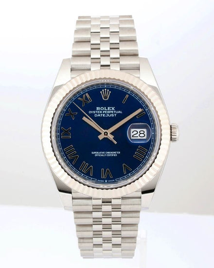 2026 Rolex Datejust 41MM Blue "Bright Blue Roman" Dial Jubilee Bracelet (126334)