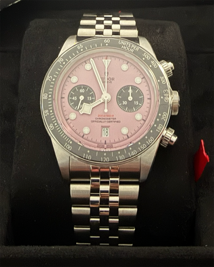 2025 Tudor Black Bay Chrono "Flamingo" 41MM Pink Dial Steel Bracelet (79360N)