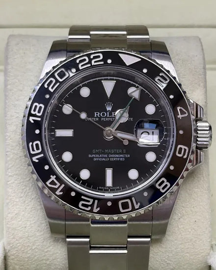 2008 Rolex GMT-Master II 40MM Black Dial Oyster Bracelet (116710)