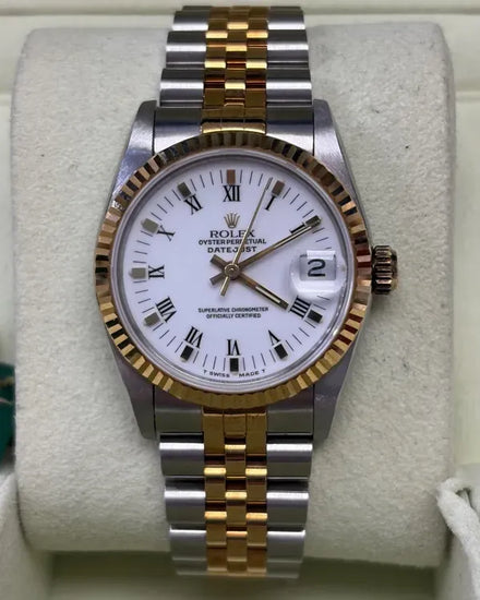 1994 Rolex Datejust 31MM White Dial Two-Tone Jubilee Bracelet (68273)