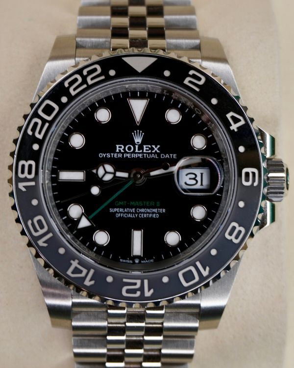 2025 Rolex GMT-Master II “Bruce Wayne” 40MM Black Dial Jubilee Bracelet (126710GRNR)