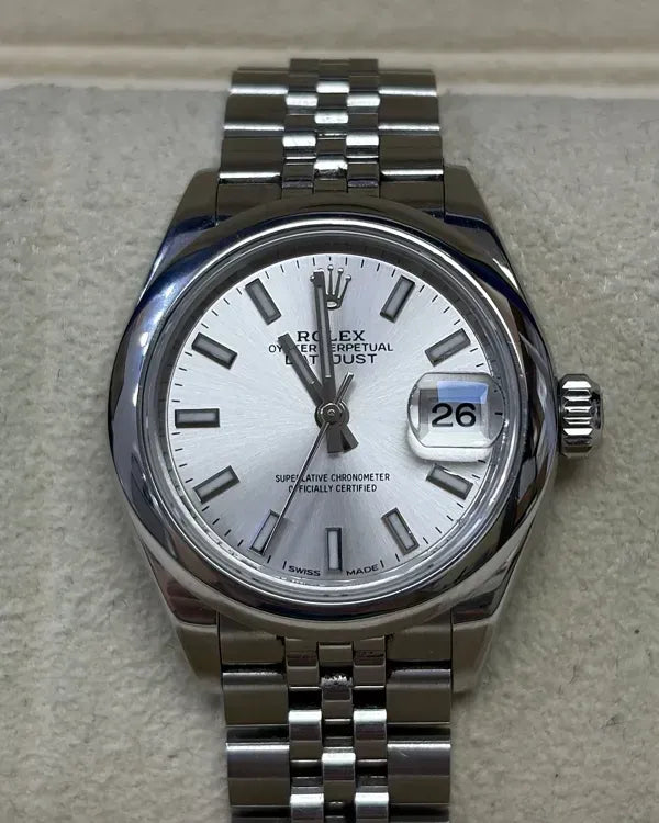 2018 Rolex Lady-Datejust 28MM Silver Dial Jubilee Bracelet (279160)
