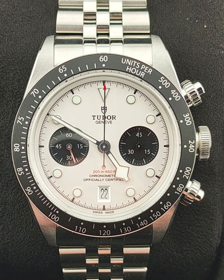No Reserve - 2026 Tudor Black Bay Chrono "Panda" 41MM White Dial Steel Bracelet (79360N)