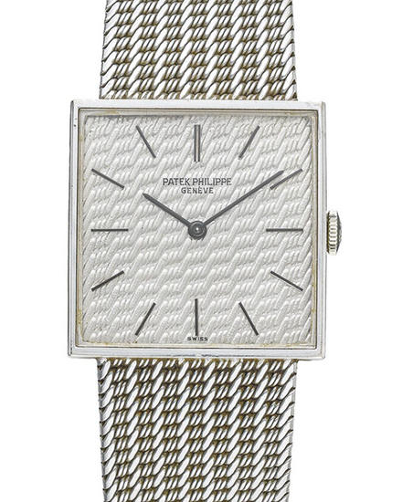 Patek Philippe Vintage 26MM Silver Dial White Gold Bracelet (3450 12)