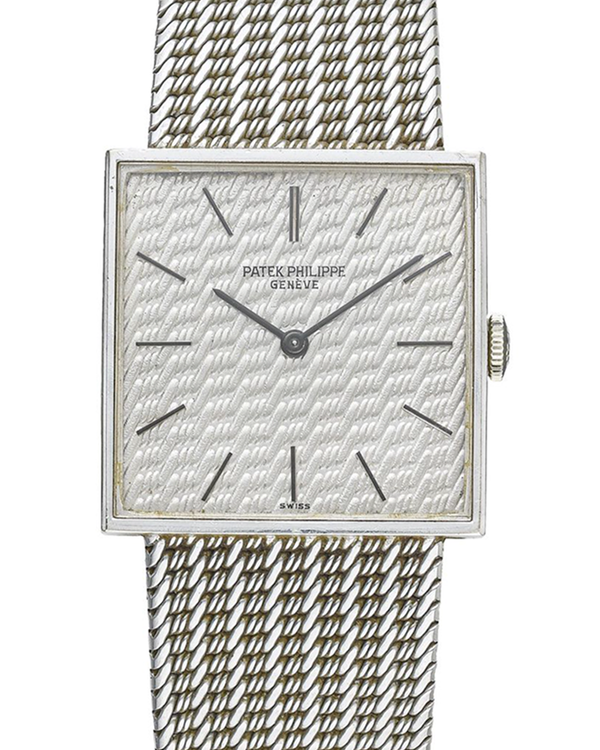Patek Philippe Vintage 26MM Silver Dial White Gold Bracelet (3450 12)