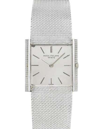Patek Philippe Vintage 26MM White Dial White Gold Bracelet (3494)