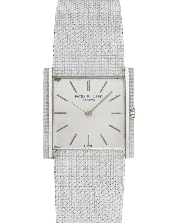 Patek Philippe Vintage 26MM White Dial White Gold Bracelet (3494)