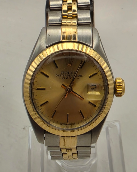 1974 Rolex Lady-Datejust 26MM Champagne Dial Two-Tone Jubilee Bracelet (6917)
