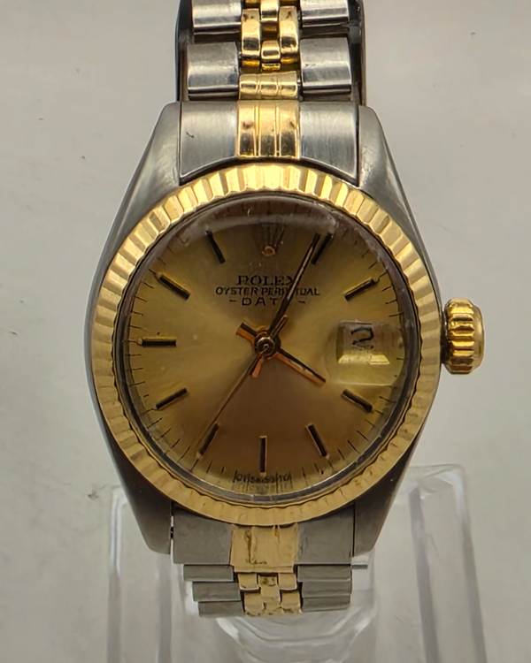 1974 Rolex Lady-Datejust 26MM Champagne Dial Two-Tone Jubilee Bracelet (6917)
