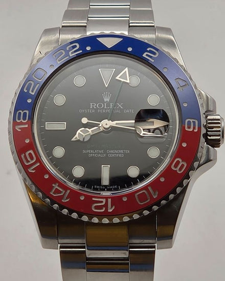 2008 Rolex GMT-Master II 40MM Black Dial Oyster Bracelet (116710)