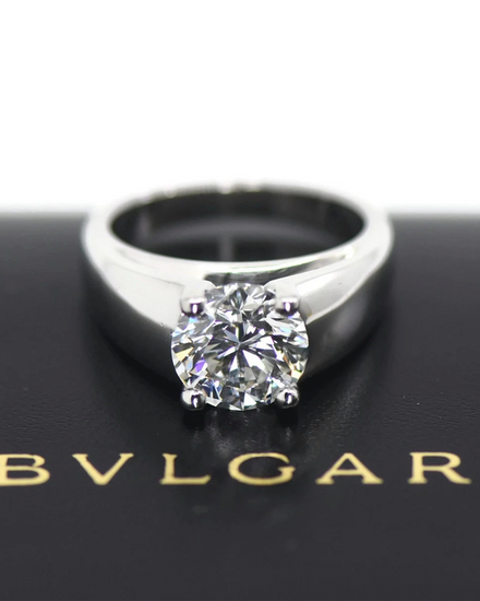 Bvlgari Accessories Size 4 Platinum Diamond Engagement Ring (Ring)