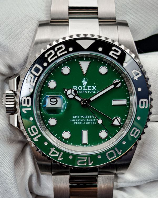 2026 Rolex GMT-Master II "Sprite" 40MM Green Dial White Gold Oyster Bracelet (126729VTNR)