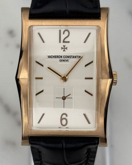 Vacheron Constantin Historiques Aronde 1954 44MM Silver Dial Leather Strap (81018/000R-9657)