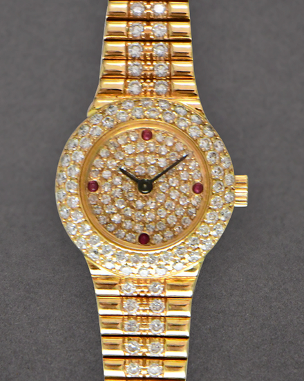 Patek Philippe Cubitus 19.5MM Pavé Diamond Dial Yellow Gold Bracelet (4287/3)