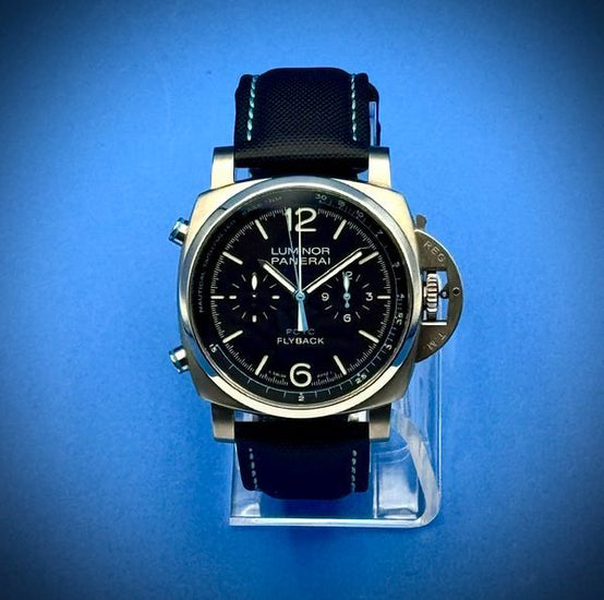 2021 Panerai Luminor 1950 Yachts Challenge 44MM Black Dial Textile Strap (PAM00764)