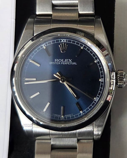 1998 Rolex Oyster Perpetual 31MM Blue Dial Oyster Bracelet (67480)