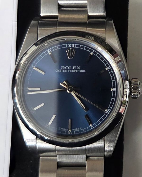 1998 Rolex Oyster Perpetual 31MM Blue Dial Oyster Bracelet (67480)