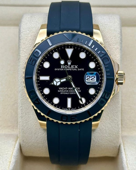 2025 Rolex Yacht-Master 42MM Black Dial Oysterflex Strap (226658)
