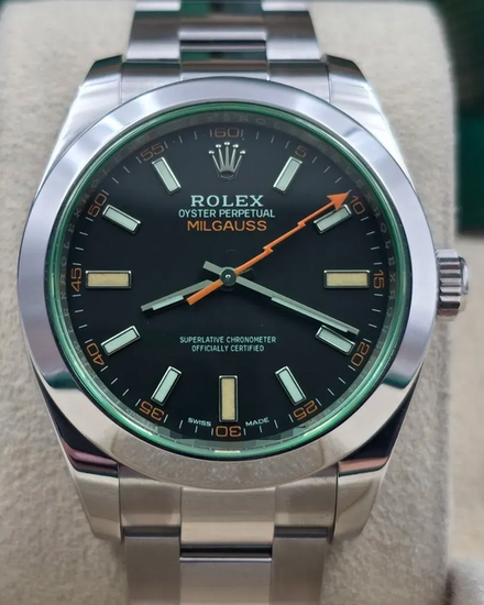 2023 Rolex Milgauss 40MM Black Dial Oyster Bracelet (116400GV)
