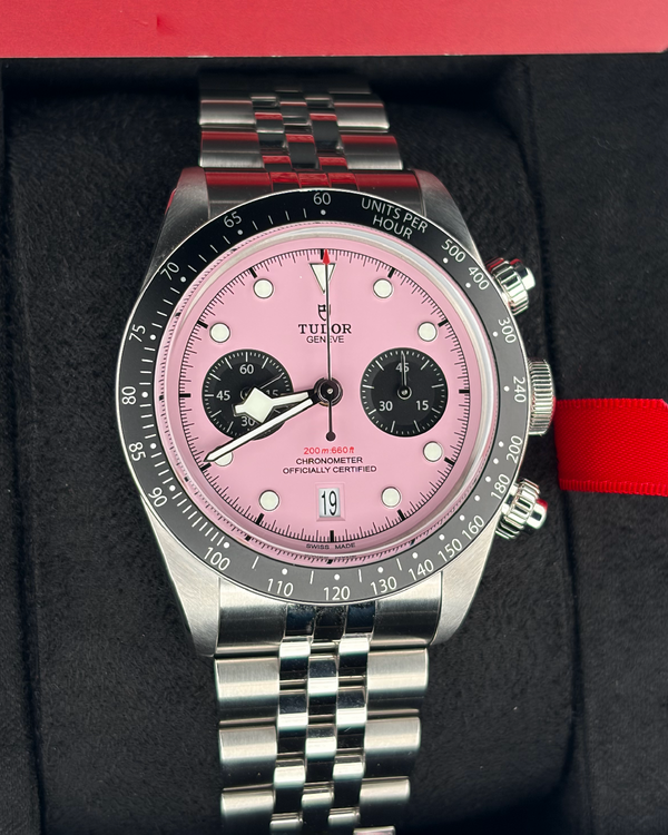2024 Tudor Black Bay Chrono "Flamingo" 41MM Pink Dial Steel Bracelet (79360N)
