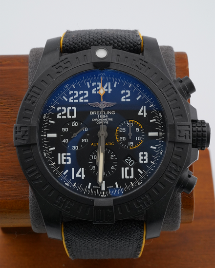 No Reserve - Breitling Avenger Hurricane 50MM Black Dial Rubber Strap (XB1210)
