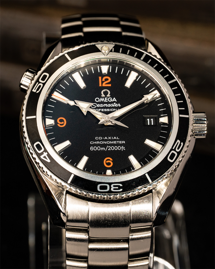 No Reserve - Omega Seamaster Planet Ocean 600M 42MM Black Dial Steel Bracelet (2201.51.00)
