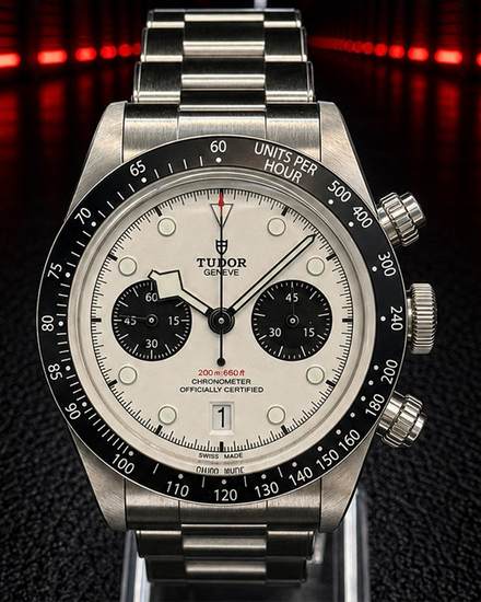 No Reserve - 2021 Tudor Black Bay Chrono "Panda" 41MM White Dial Steel Bracelet (79360N)