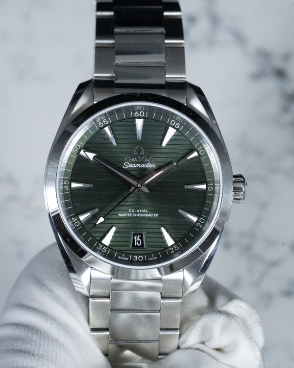 2022 Omega Seamaster Aqua Terra 150M 41MM Green Dial Steel Bracelet (220.10.41.21.10.001)