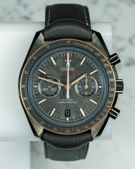 2025 Omega Speedmaster Dark Side of the Moon "Grey Side" 44.25MM Meteorite Dial Leather Strap (311.63.44.51.99.001)