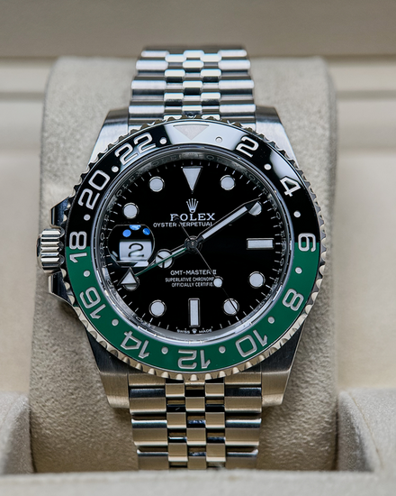 No Reserve - 2024 Rolex GMT-Master II “Sprite” 40MM Black Dial Jubilee Bracelet (126720VTNR)
