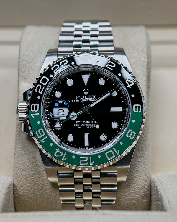 No Reserve - 2024 Rolex GMT-Master II “Sprite” 40MM Black Dial Jubilee Bracelet (126720VTNR)