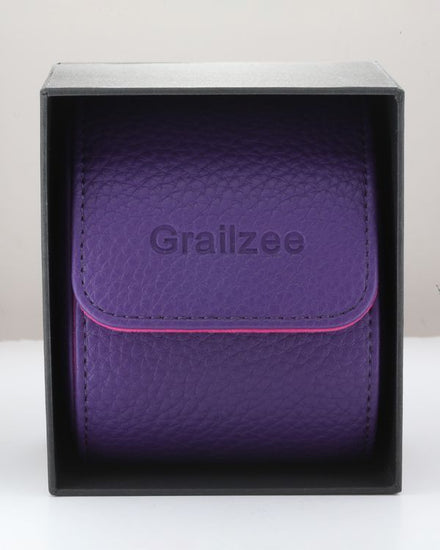 No Reserve - Limited Edition 1/2 Grailzee Purple Leather Watch Roll