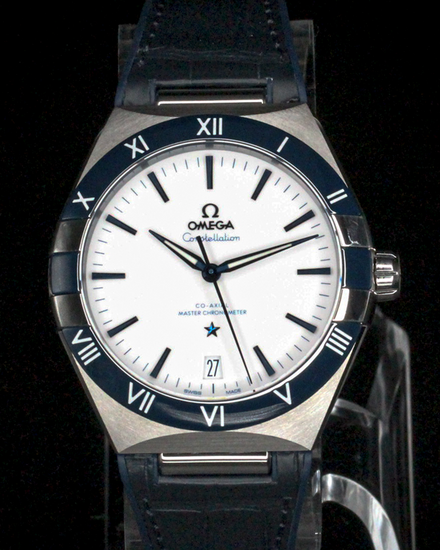 No Reserve - 2024 Omega Constellation 41MM White Dial Leather Strap (131.33.41.21.04.001)