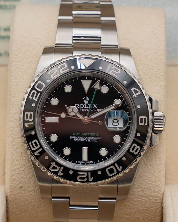 2017 Rolex GMT-Master II 40MM Black Dial Oyster Bracelet (116710)