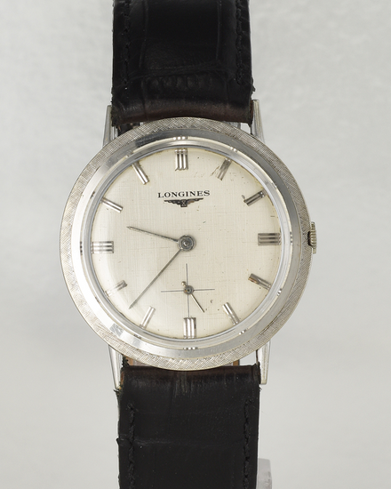Longines Vintage 33MM Silver Dial Aftermarket Leather Strap (Cal. 23Z)